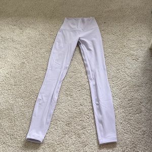 Lavender align Lululemon yoga pants